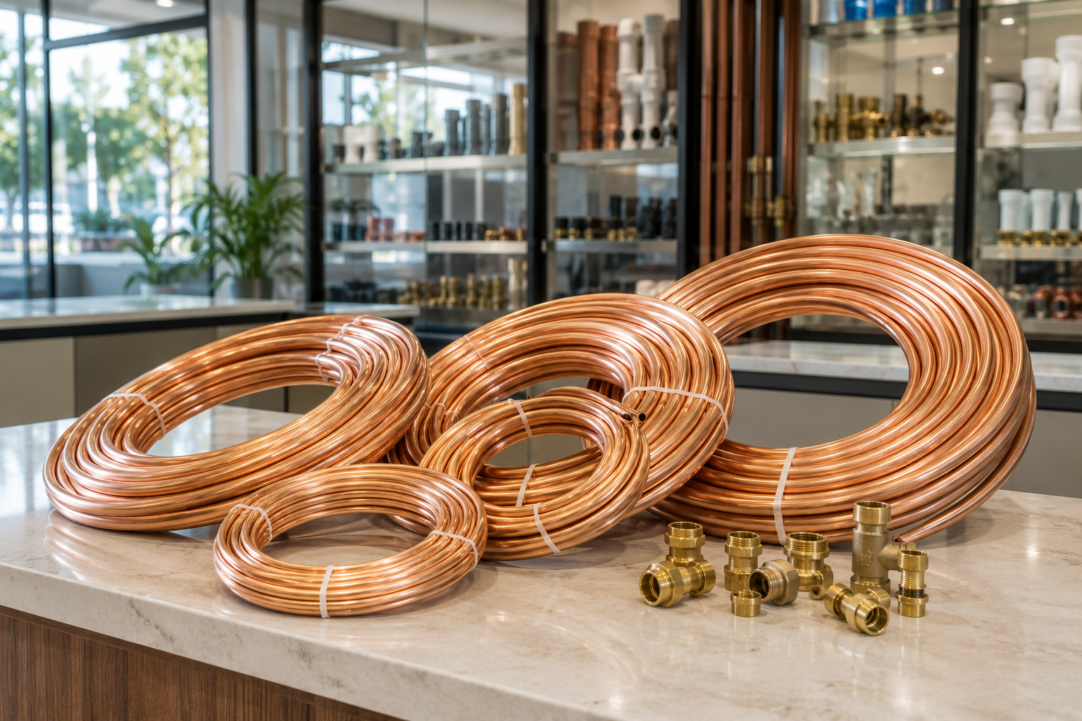 Copper pipe for AC installation