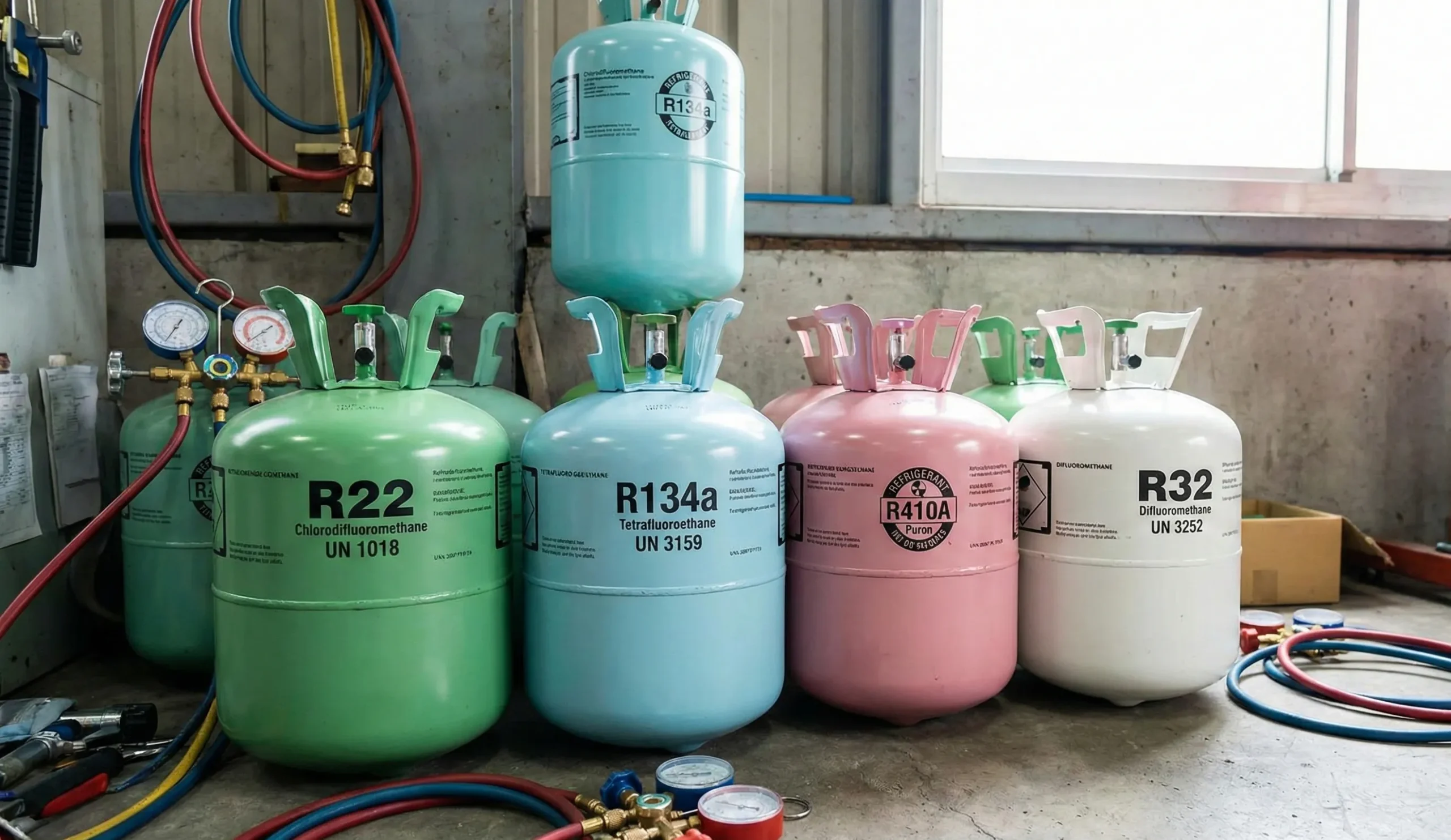 Refrigerant gas cylinder