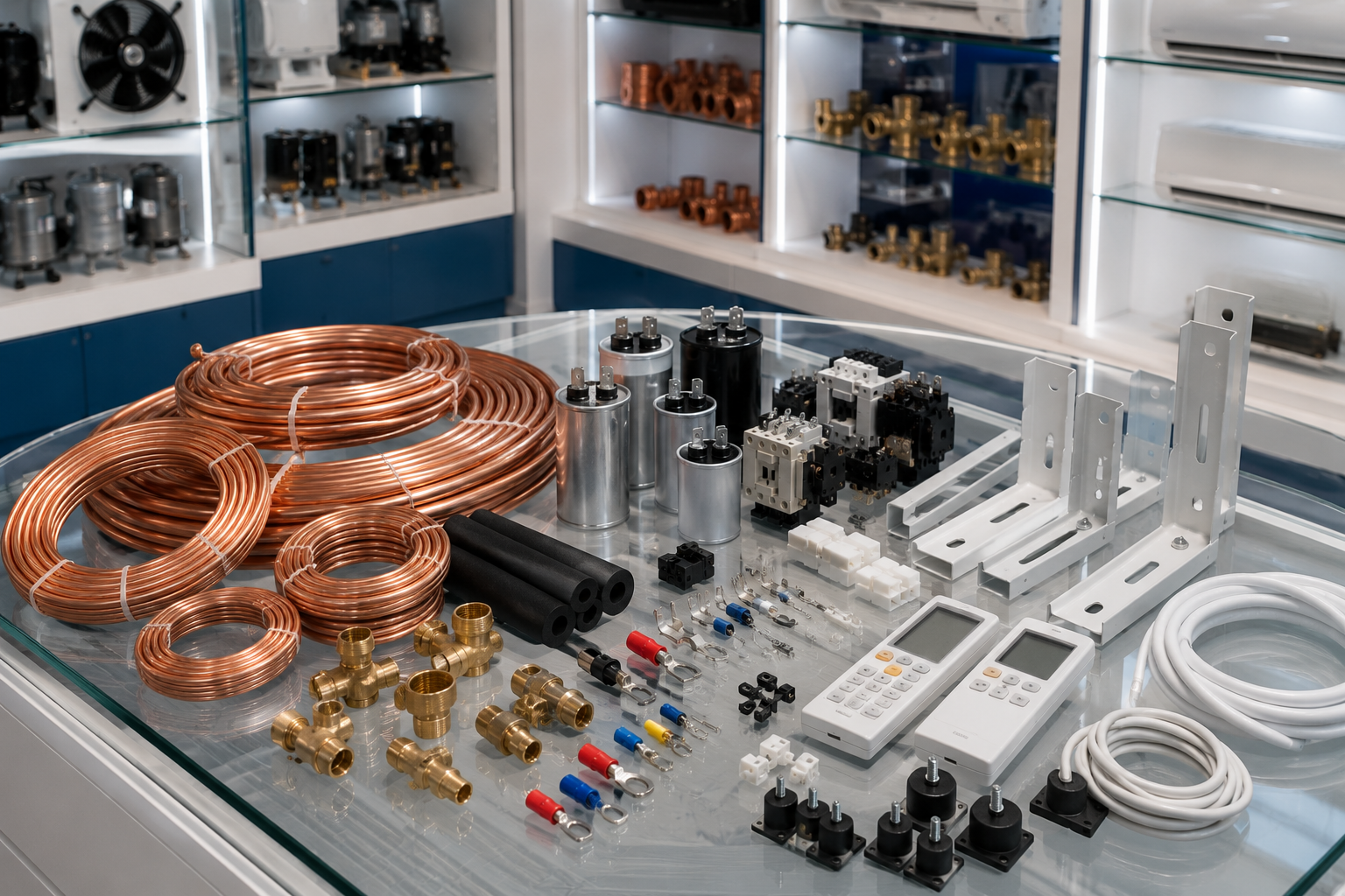 AC electrical parts and capacitors